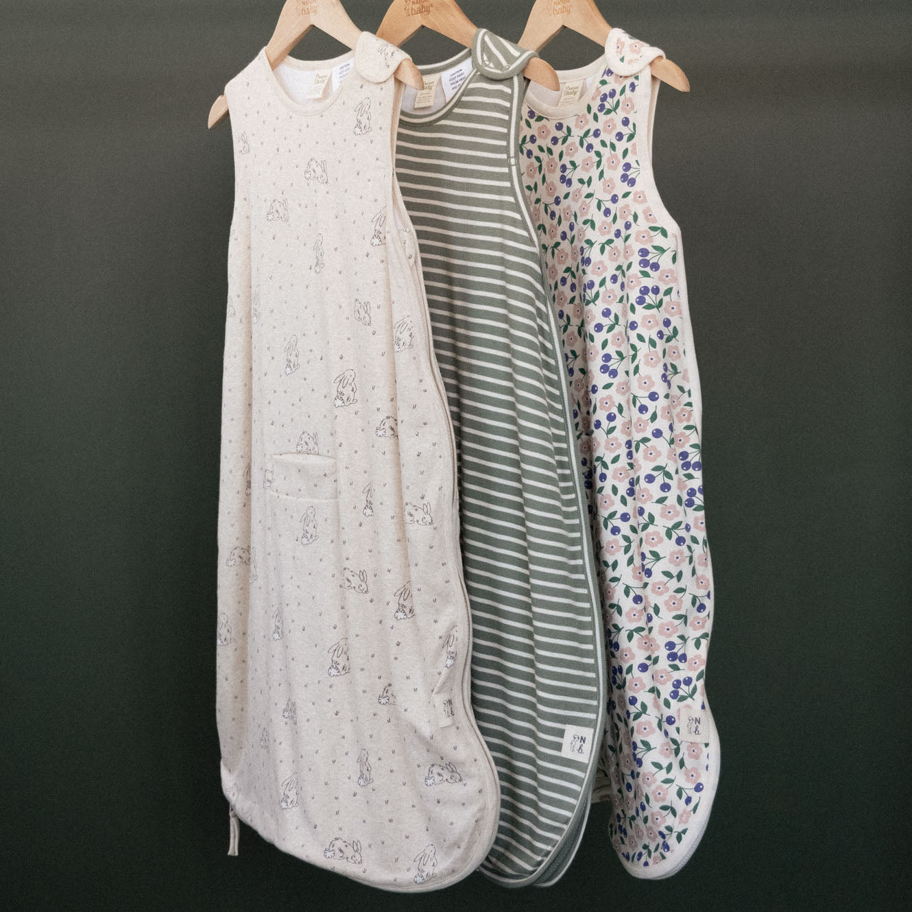 ORGANIC COTTON & MERINO SLEEPING BAG | Grande Briarwood Print-Web-hover