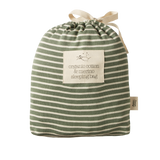 ORGANIC COTTON & MERINO SLEEPING BAG | Nettle Twin Stripe-Extra Img - 1