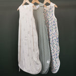 ORGANIC COTTON & MERINO SLEEPING BAG | Nettle Twin Stripe-Web-hover