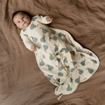 ORGANIC COTTON & MERINO SLEEPING BAG | Pear Print-Web-hover
