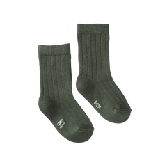 ORGANIC COTTON RIB SOCKS | Thyme-Web-front