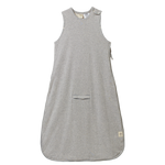 ORGANIC COTTON SLEEPING BAG | Grey Marl Stripe-Web-front