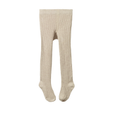 ORGANIC COTTON TIGHTS | Oatmeal Marl-Web-front