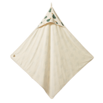 ORG COTTON HOODED TOWEL | Pear Print-Web-front