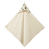 ORG COTTON HOODED TOWEL | Pear Print-Web-front