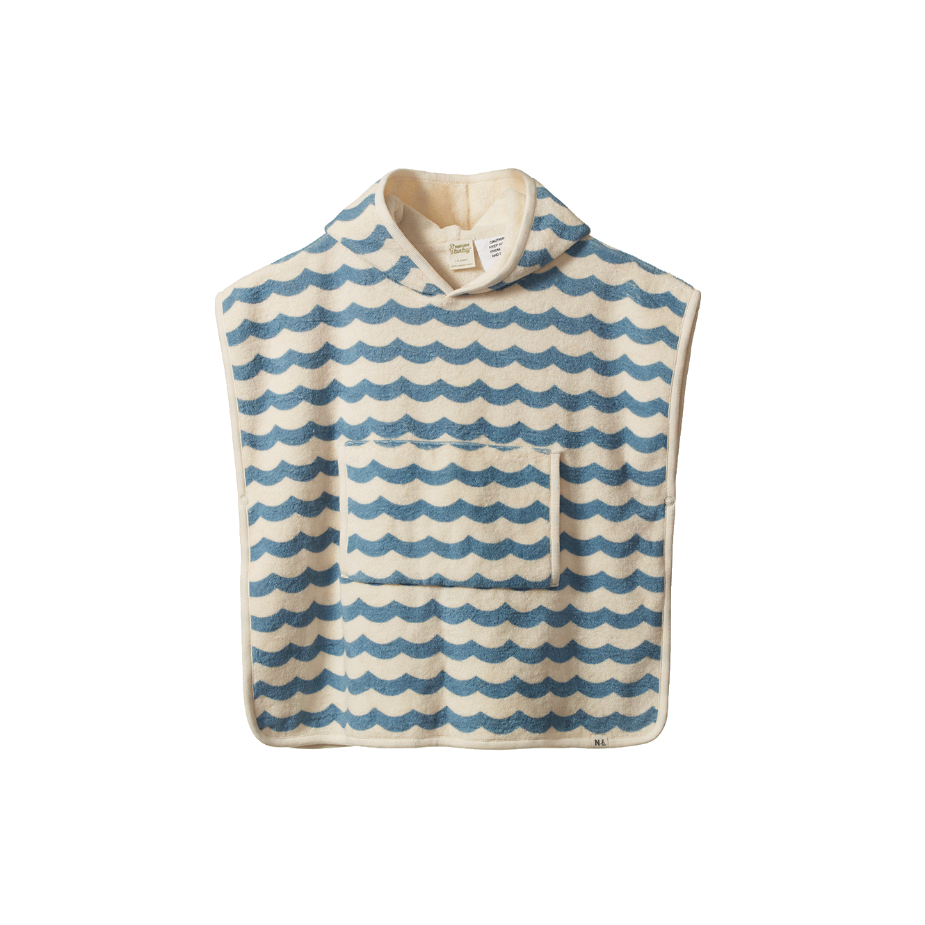 PONCHO TOWEL | Waves Print-Web-front