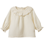 RUFFLE CAMERON BLOUSE | Natural-Web-front