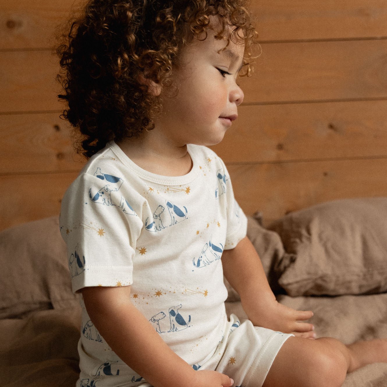 SHORTIE PYJAMA SET | Dog Dream Print-Extra Img - 1