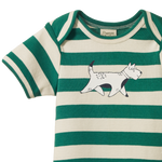 SHORT SLEEVE BODYSUIT | Dog Walk Peppermint Print-Web-hover