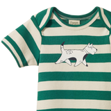 SHORT SLEEVE BODYSUIT | Dog Walk Peppermint Print-Web-hover