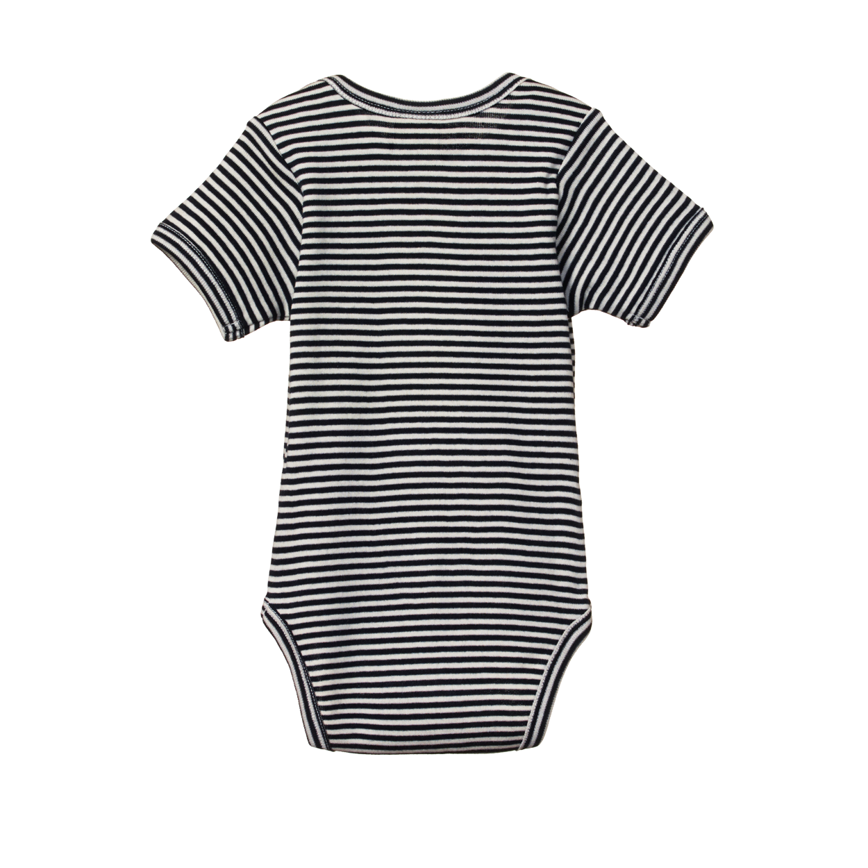 SHORT SLEEVE BODYSUIT | Navy Stripe-Extra Img - 1