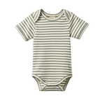 SHORT SLEEVE BODYSUIT | Nettle Sailor Stripe-Web-front