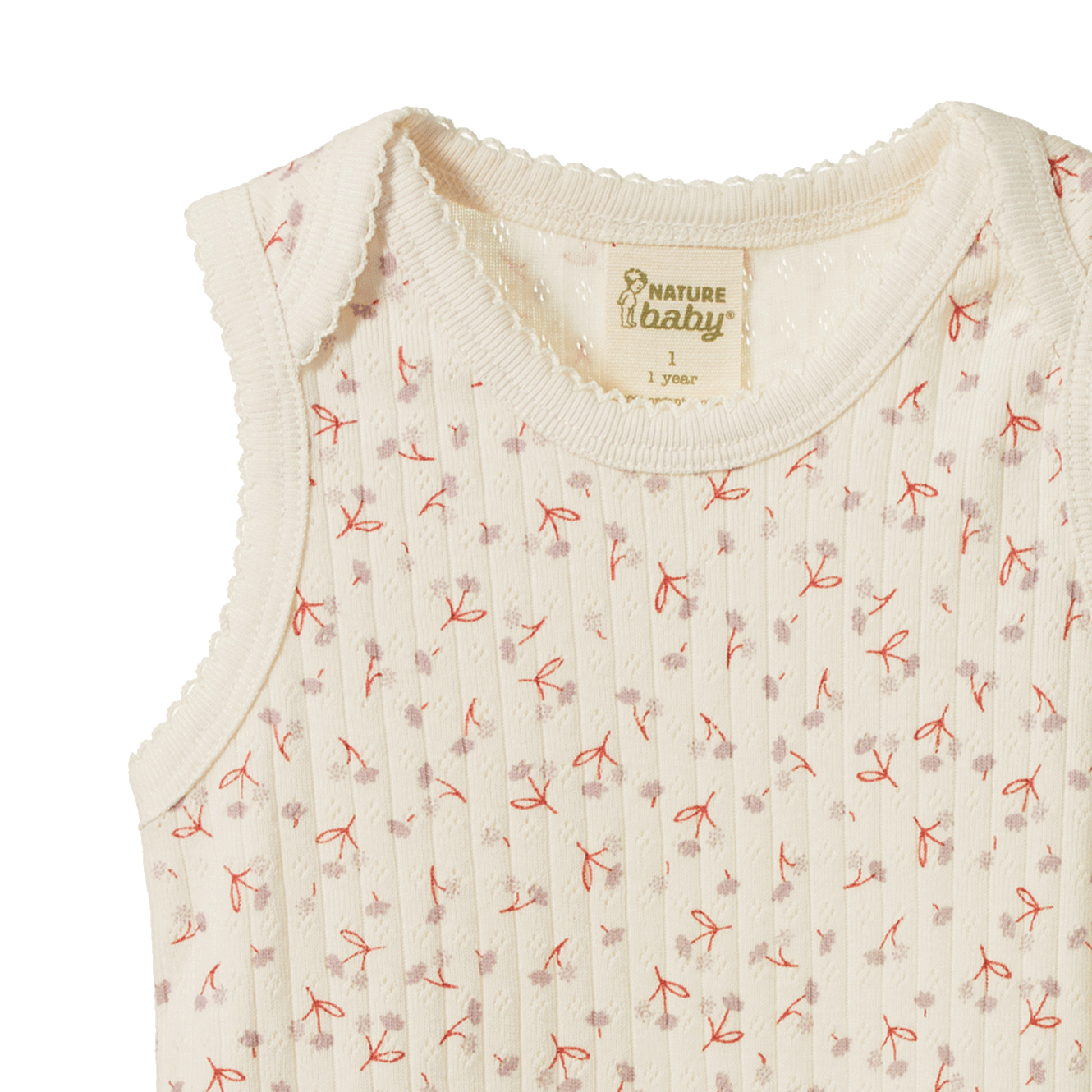 SINGLET POINTELLE | Dandelion Print-Web-hover