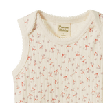 SINGLET POINTELLE | Dandelion Print-Web-hover
