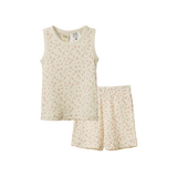 SINGLET PYJAMA SET POINTELLE | Dandelion Print-Web-front