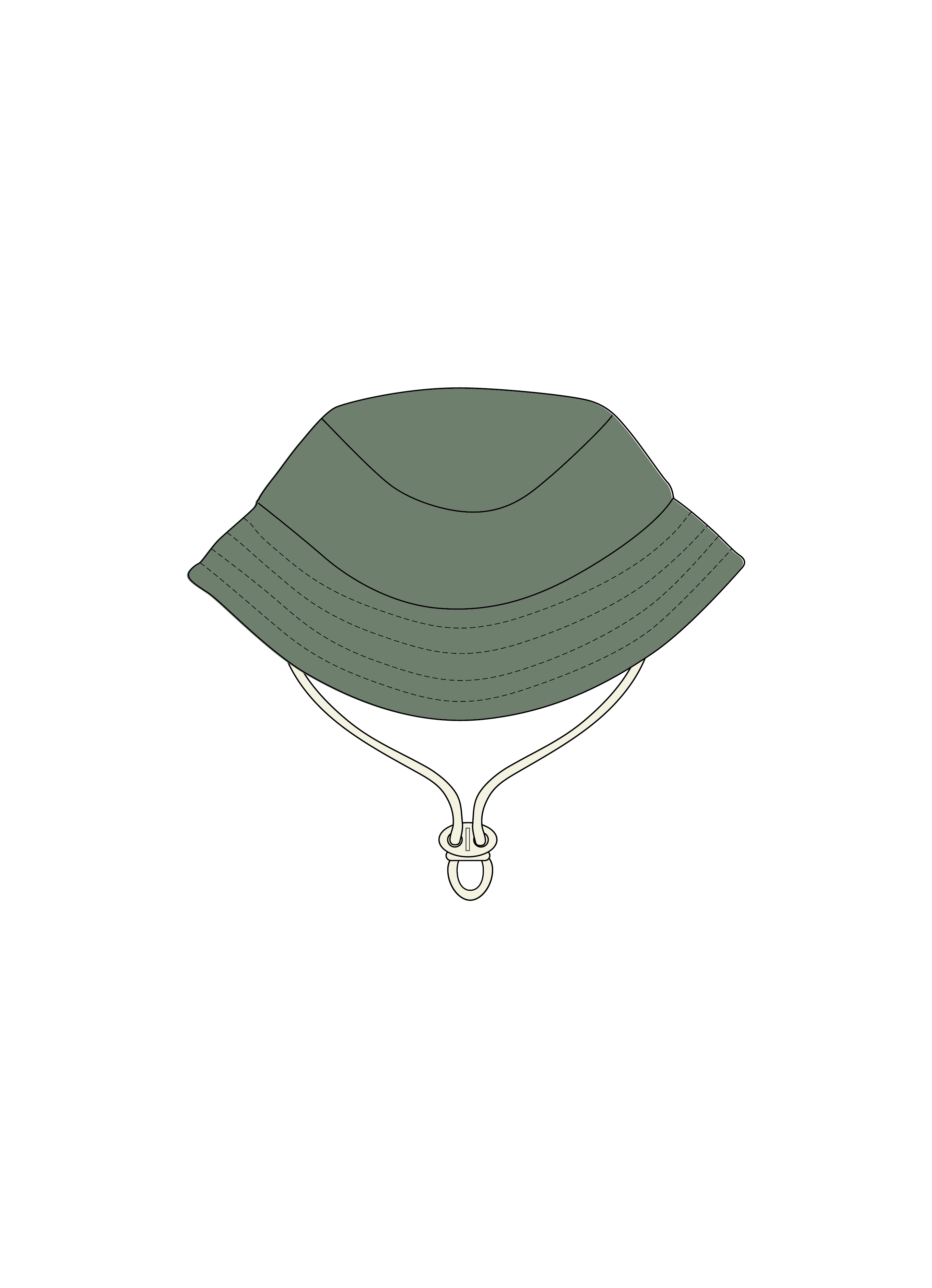 SPLASH SUNHAT | Olive-Web-front