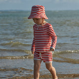 SPLASH SUNHAT | Red Sea Stripe-Extra Img - 1