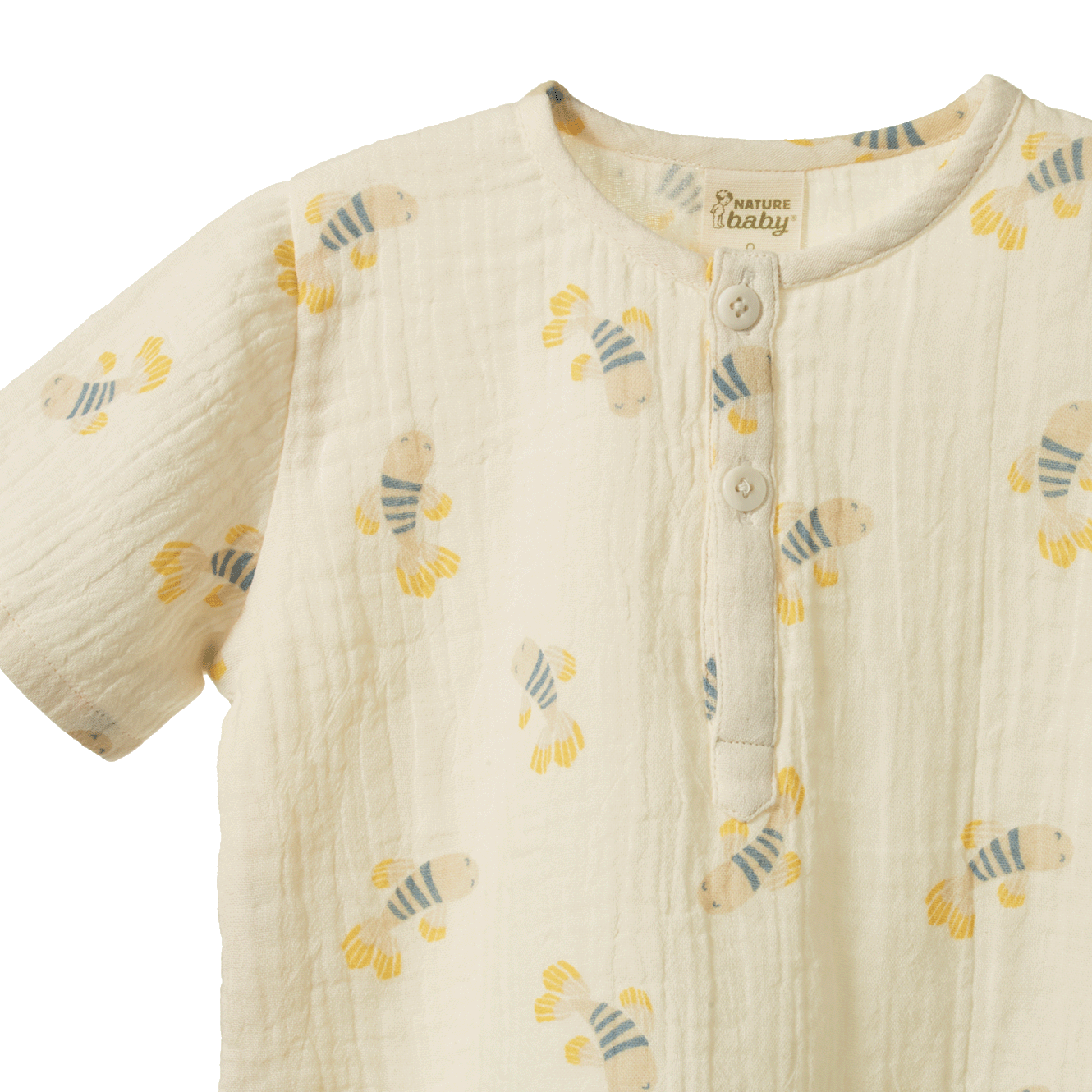 SS CARAVAN SHIRT MUSLIN | Fish Fable Print-Web-hover