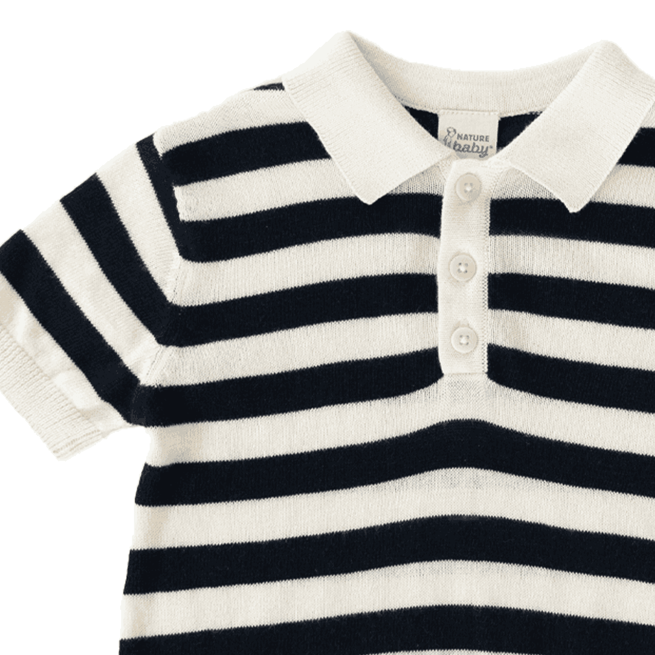 STEVIE POLO | Navy Bold Stripe-Extra Img - 1