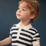 STEVIE POLO | Navy Bold Stripe-Web-hover