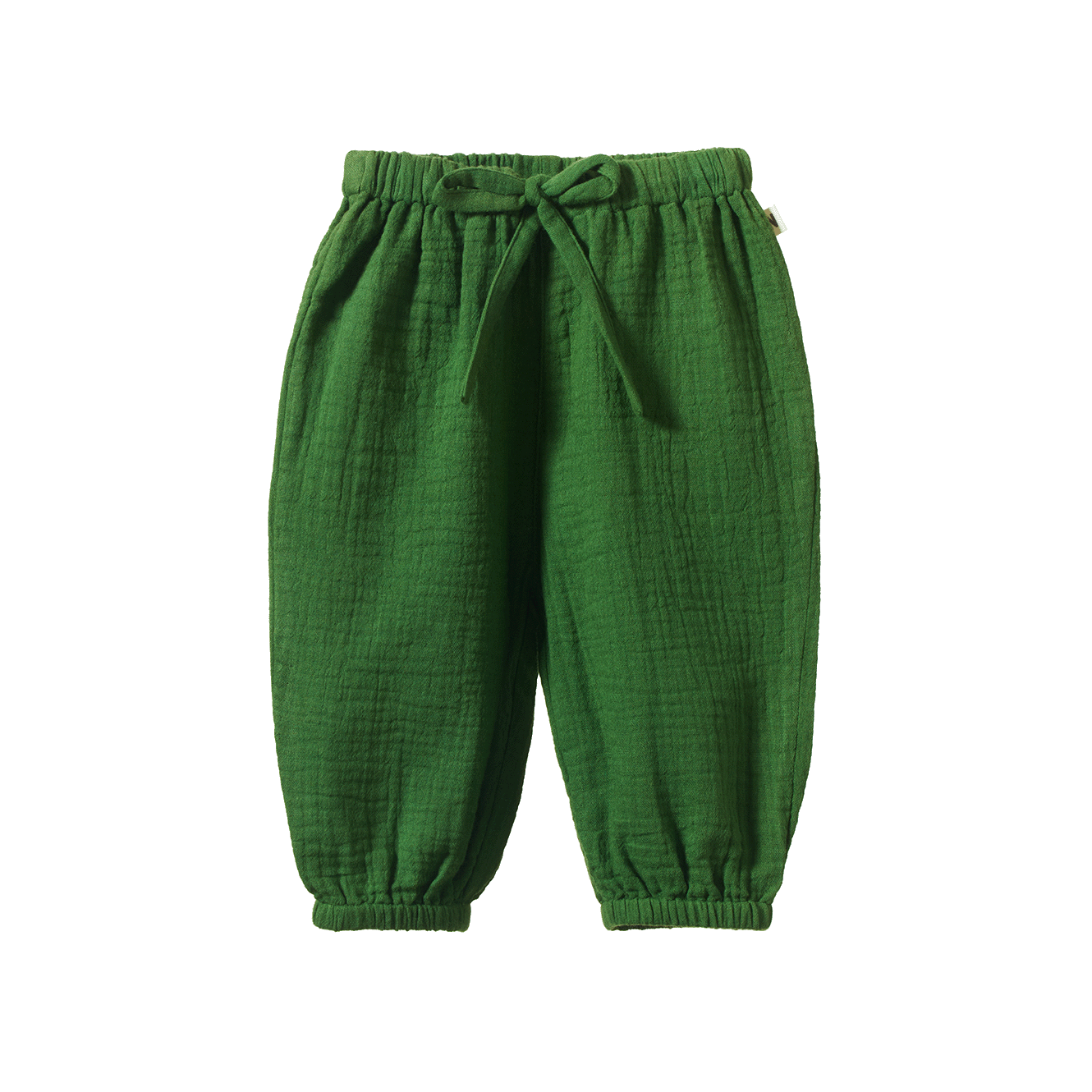 SUNNY PANTS MUSLIN | Fir Green-Web-front