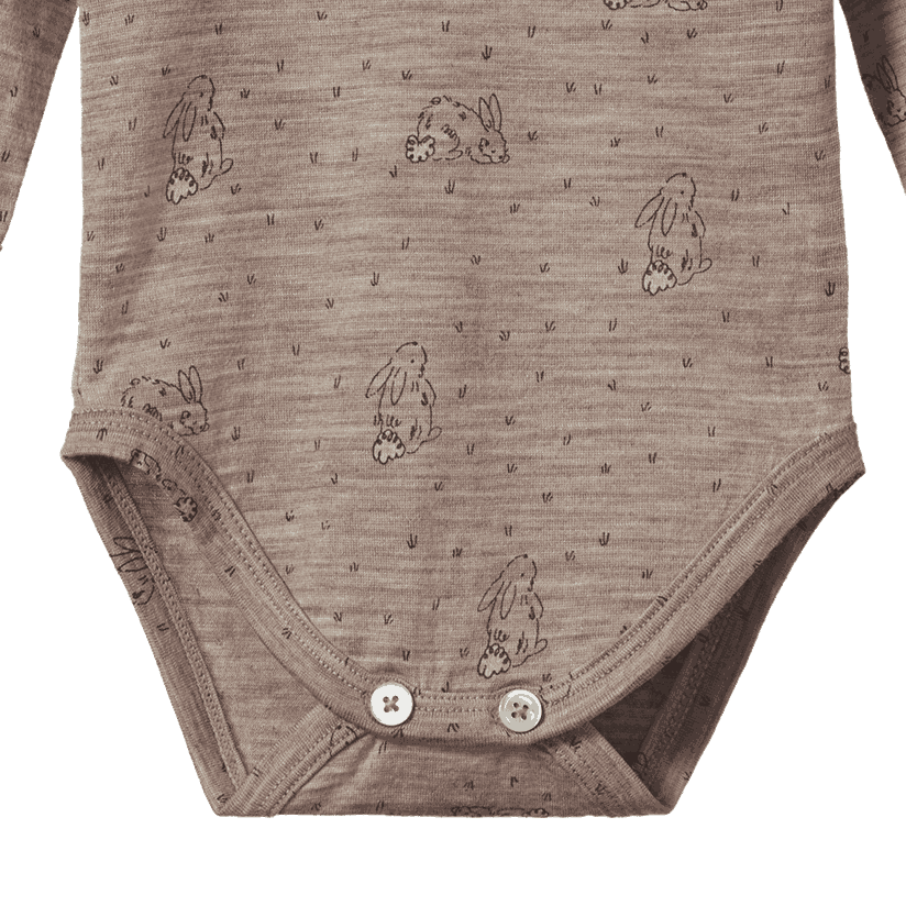 MER ESS L/S BODYSUIT | Bramble Burrow Print Merino-Extra Img - 3