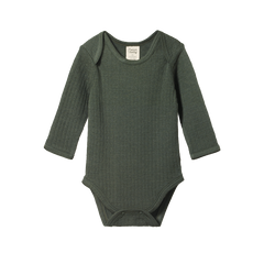 MER ESS L/S BODYSUIT POINTELLE | Thyme-Web-front
