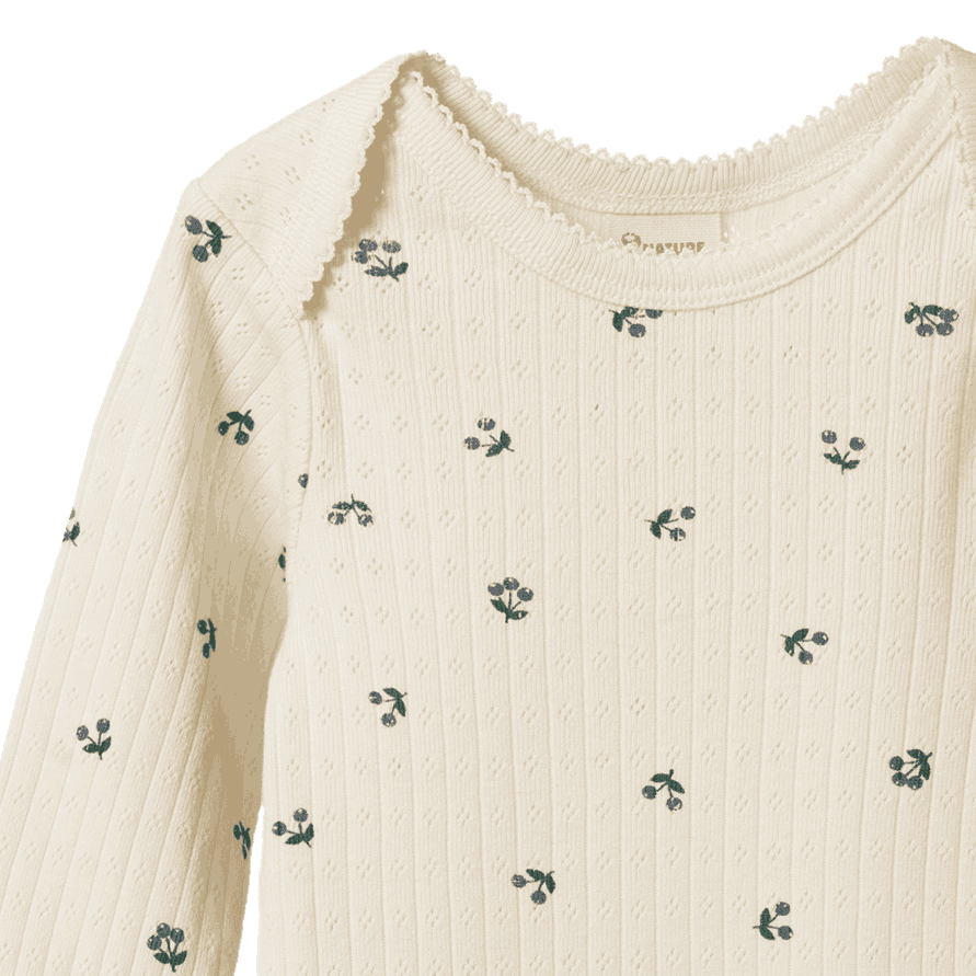 L/S BODYSUIT POINTELLE | Winter Berry Print-Extra Img - 4