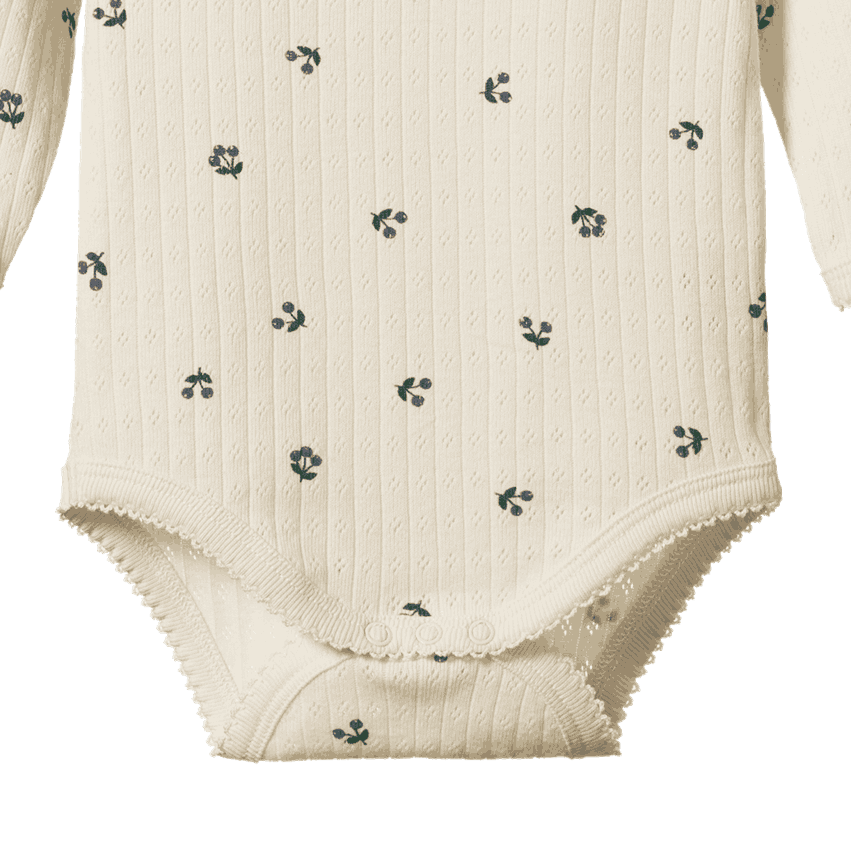 L/S BODYSUIT POINTELLE | Winter Berry Print-Extra Img - 5