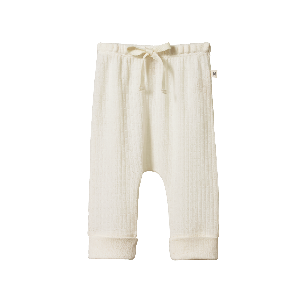 MER ESS D/S PANTS POINTELLE | Natural-Web-front