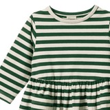 L/S TWIRL DRESS | Eden Sea Stripe-Extra Img - 1