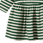 L/S TWIRL DRESS | Eden Sea Stripe-Extra Img - 2