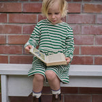 L/S TWIRL DRESS | Eden Sea Stripe-Web-hover