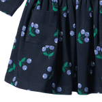 L/S TWIRL DRESS | Winter Berry Navy Print-Extra Img - 5