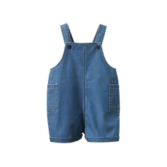TUCKER SHORTIE OVERALLS CHAMBRAY | Sky-Web-front