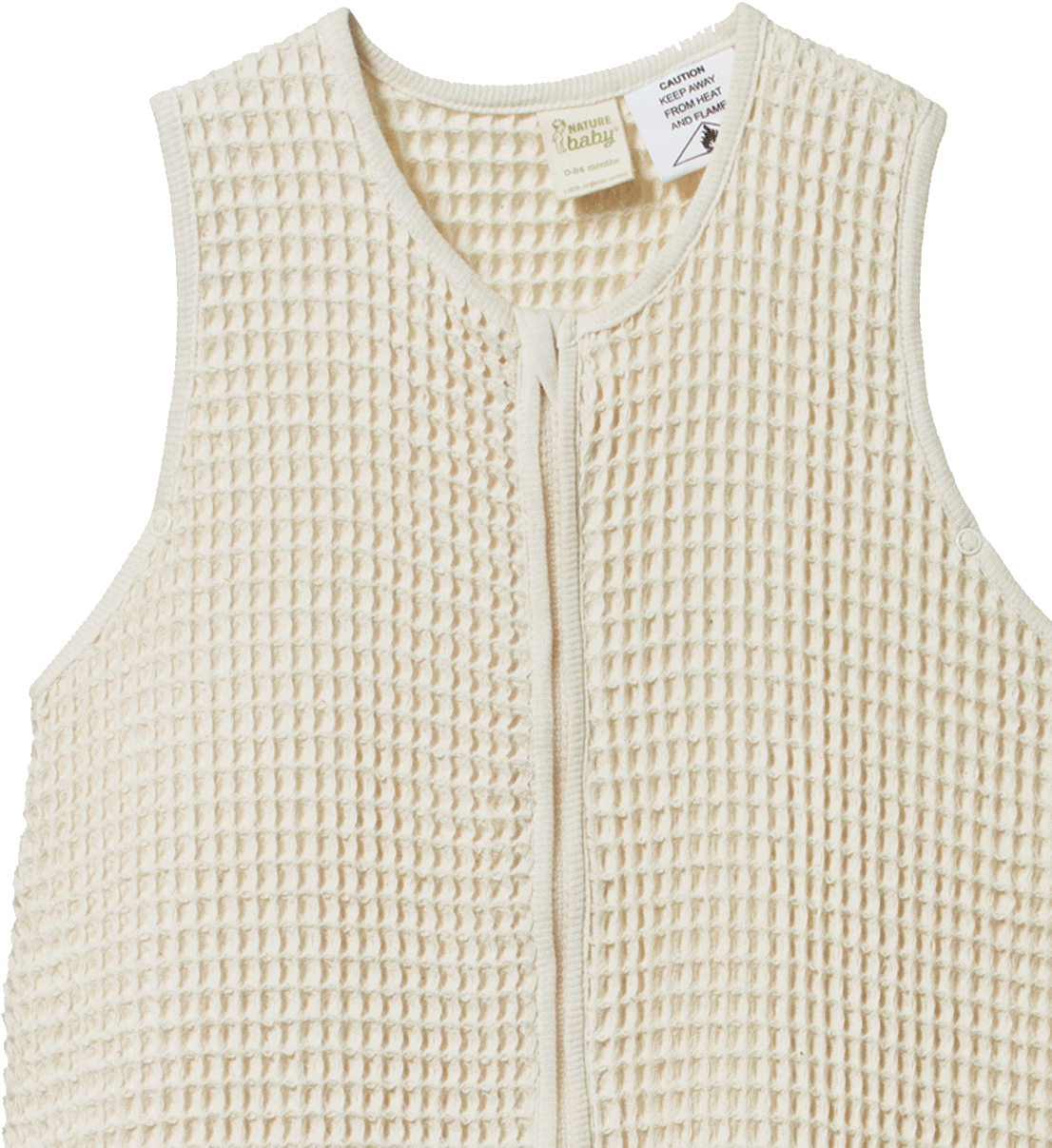 WAFFLE SLEEPING BAG | Natural-Extra Img - 1